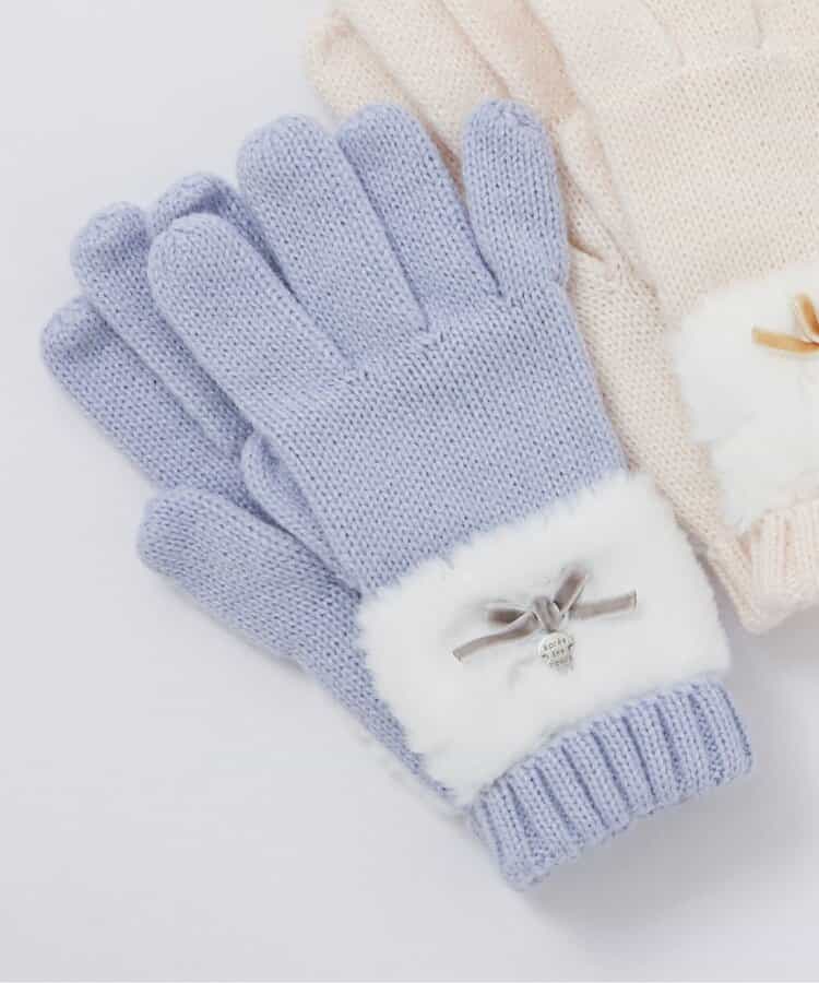 ★SALE★リボンファー手袋
